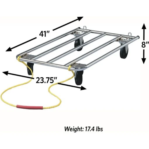 MidWest Tubular Crate Dolly, Silver -Dog Supplies 212896 PT1. AC SS1800 V1575991126