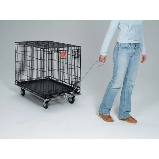 MidWest Tubular Crate Dolly, Silver -Dog Supplies 212896 PT2. AC SS1800 V1575991127