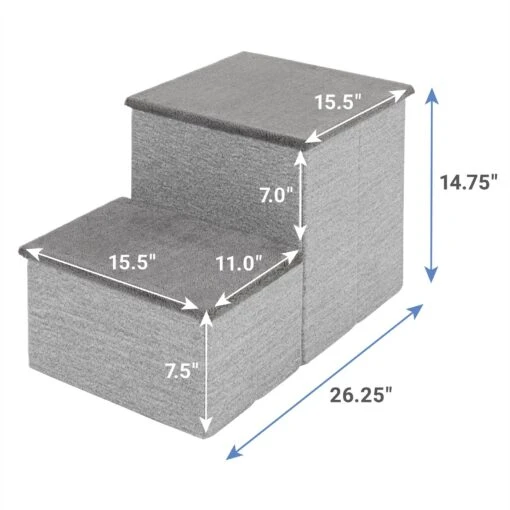 Frisco Collapsible Cat & Dog Stairs & Storage -Dog Supplies 214371 PT1. AC SS1800 V1603932744