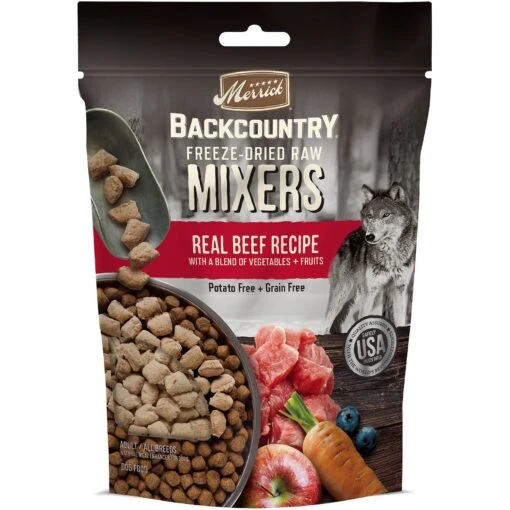 Merrick Backcountry Freeze-Dried Raw Real Beef Recipe Grain-Free Freeze-Dried Dog Food -Dog Supplies 214715 MAIN. AC SS1800 V1631590885