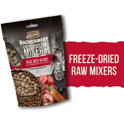 Merrick Backcountry Freeze-Dried Raw Real Beef Recipe Grain-Free Freeze-Dried Dog Food -Dog Supplies 214715 PT2. AC SS1800 V1631620643