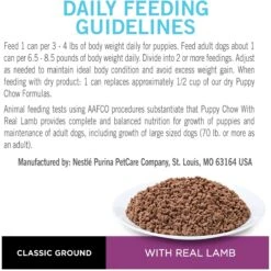 Puppy Chow Classic Ground Lamb Pate Wet Puppy Food, 5.5-oz Can, Case Of 24 -Dog Supplies 215060 PT8. AC SS1800 V1577203097