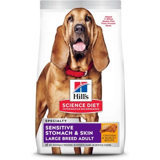 Hill's Science Diet Adult Sensitive Stomach & Skin Large Breed Chicken & Barley Recipe Dry Dog Food -Dog Supplies 215266 MAIN. AC SS1800 V1660574118