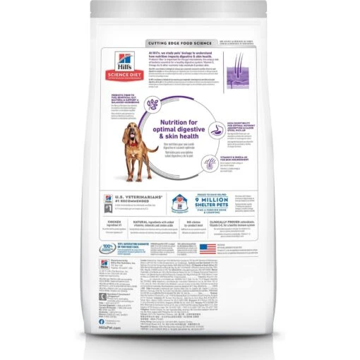 Hill's Science Diet Adult Sensitive Stomach & Skin Large Breed Chicken & Barley Recipe Dry Dog Food -Dog Supplies 215266 PT1. AC SS1800 V1635880311