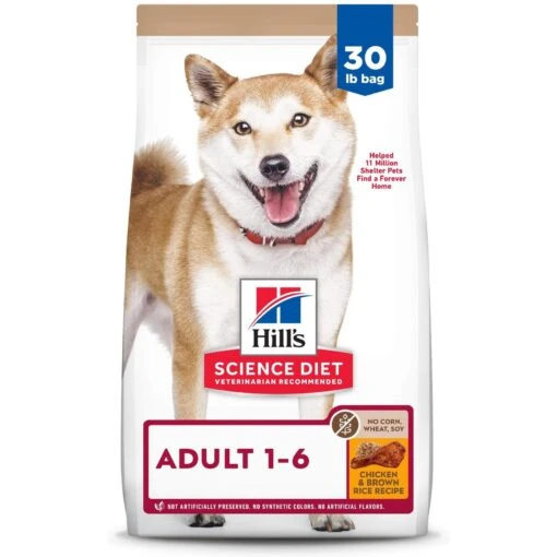 Hill's Science Diet Adult 1-6 Chicken & Brown Rice Recipe Dry Dog Food -Dog Supplies 215347 MAIN. AC SS1800 V1689945890