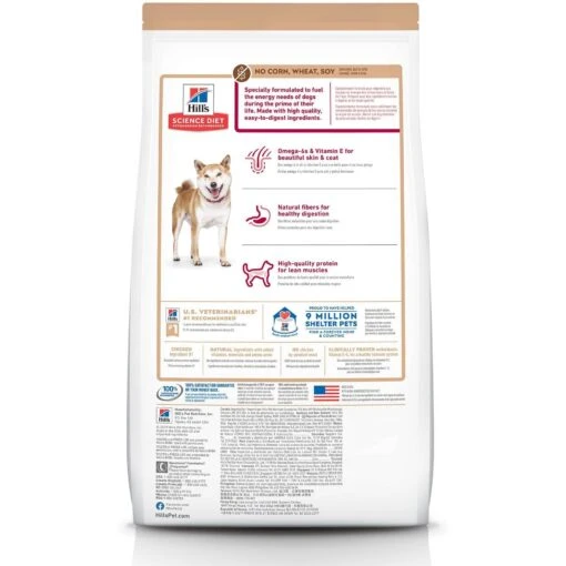 Hill's Science Diet Adult 1-6 Chicken & Brown Rice Recipe Dry Dog Food -Dog Supplies 215347 PT1. AC SS1800 V1602634887