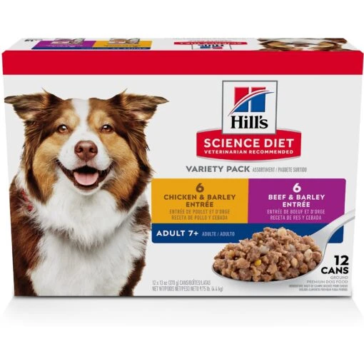 Hill's Science Diet Variety Pack Senior 7+ Canned Dog Food, 13-oz, Case Of 12 -Dog Supplies 217366 MAIN. AC SS1800 V1580221378