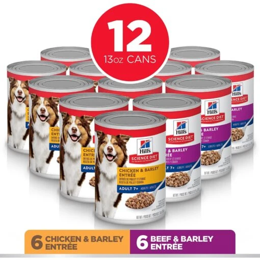 Hill's Science Diet Variety Pack Senior 7+ Canned Dog Food, 13-oz, Case Of 12 -Dog Supplies 217366 PT1. AC SS1800 V1580221404