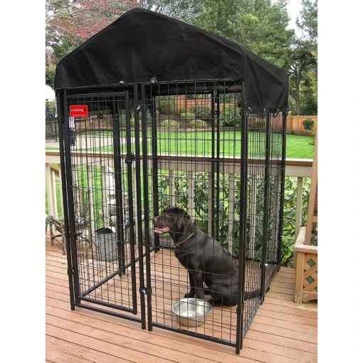 Lucky Dog Uptown Welded Wire Dog Kennel, Cover & Frame -Dog Supplies 217613 PT1. AC SS1800 V1641586002