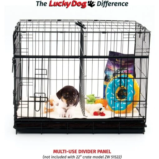 Lucky Dog Sliding Double Door Wire Dog Crate -Dog Supplies 217625 PT8. AC SS1800 V1580827531