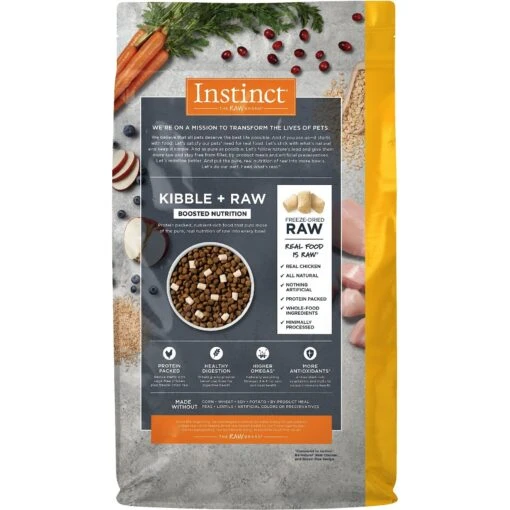 Instinct Raw Boost Whole Grain Real Chicken & Brown Rice Recipe Freeze-Dried Raw Coated Dry Dog Food -Dog Supplies 219426 PT1. AC SS1800 V1583521202