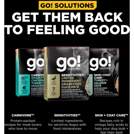 Go! Solutions Sensitivities Limited Ingredient Grain-Free Duck Pate Dog Food -Dog Supplies 220096 PT7. AC SS1800 V1683563715