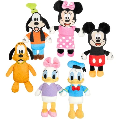 Disney Mickey & Friends Plush Squeaky Dog Toy, 6 Count -Dog Supplies 220874 MAIN. AC SS1800 V1624647757