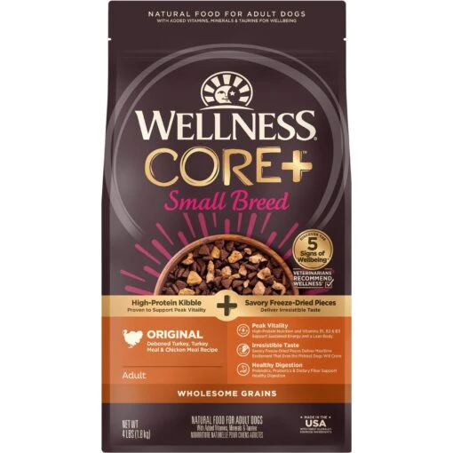 Wellness CORE RawRev Wholesome Grains Small Breed Original Recipe High Protein Dry Dog Food -Dog Supplies 222309 MAIN. AC SS1800 V1585146380