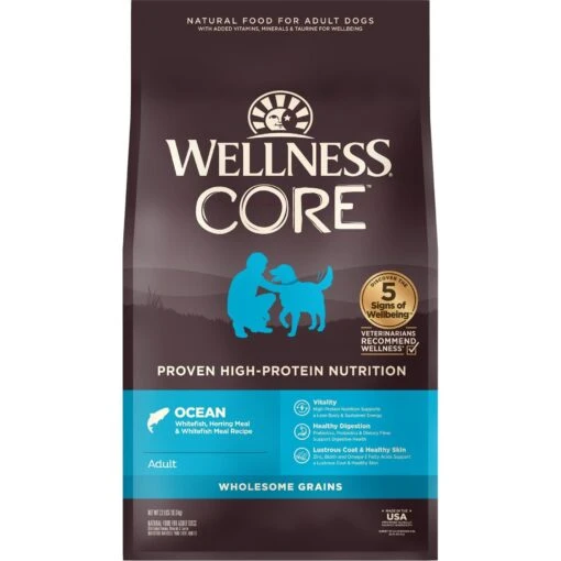 Wellness CORE Wholesome Grains Ocean Recipe High Protein Dry Dog Food -Dog Supplies 222320 MAIN. AC SS1800 V1642468621