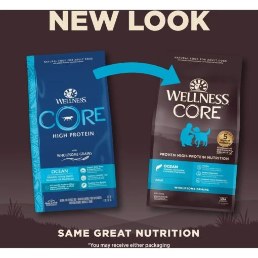 Wellness CORE Wholesome Grains Ocean Recipe High Protein Dry Dog Food -Dog Supplies 222320 PT1. AC SS1800 V1677612890