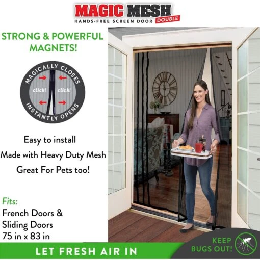 Magic Mesh Hands-Free Screen Double Dog & Cat Door -Dog Supplies 223418 PT1. AC SS1800 V1583523528