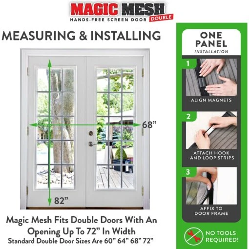 Magic Mesh Hands-Free Screen Double Dog & Cat Door -Dog Supplies 223418 PT2. AC SS1800 V1583523535