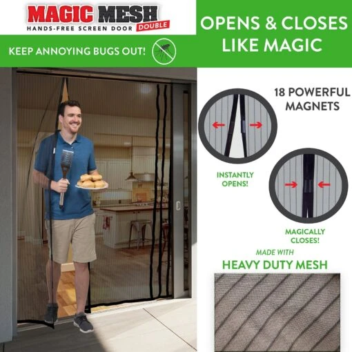 Magic Mesh Hands-Free Screen Double Dog & Cat Door -Dog Supplies 223418 PT3. AC SS1800 V1583523546