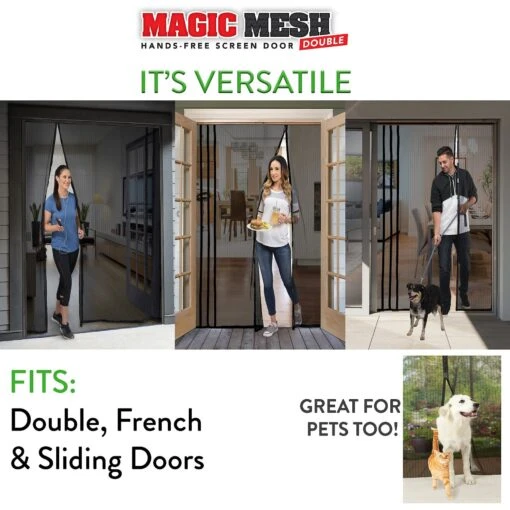 Magic Mesh Hands-Free Screen Double Dog & Cat Door -Dog Supplies 223418 PT4. AC SS1800 V1583523553