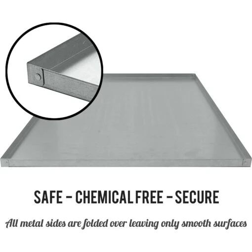 KOPEKS Heavy Duty Multipurpose Replacement Galvanized Metal Tray, Silver -Dog Supplies 224458 PT6. AC SS1800 V1583418474