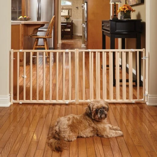 MidWest Extra-Wide Wood Dog Gate -Dog Supplies 226372 PT1. AC SS1800 V1583963879