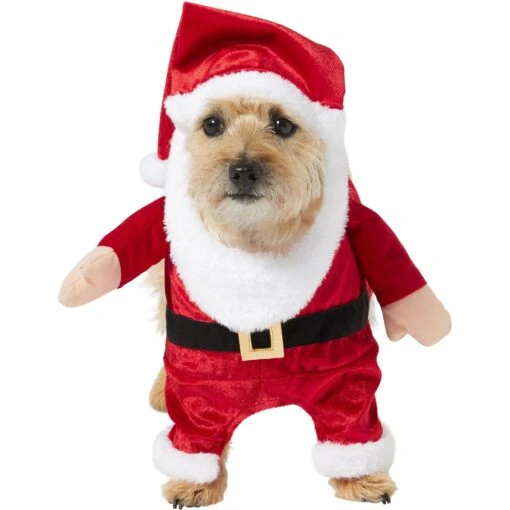 Frisco Front Walking Santa Dog & Cat Costume, 1 Count -Dog Supplies 228785 MAIN. AC SS1800 V1631300256