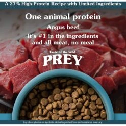 Taste Of The Wild PREY Angus Beef Recipe Limited Ingredient Recipe Dry Dog Food -Dog Supplies 229937 PT3. AC SS1800 V1641252997