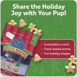 Blue Buffalo Holiday Santa Snacks Oatmeal & Cinnamon Crunchy Dog Treats, 11-oz Bag -Dog Supplies 230641 PT3. AC SS1800 V1695054202