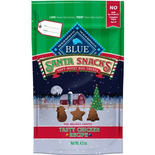 Blue Buffalo Santa Snacks Tasty Chicken Recipe Soft-Moist Dog Treats, 4.5-oz Bag -Dog Supplies 230643 MAIN. AC SS1800 V1694811573