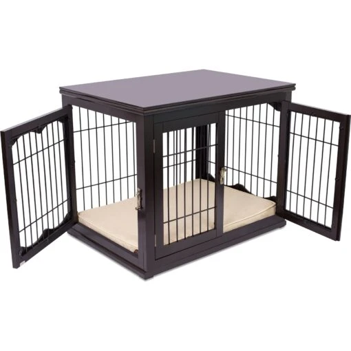 Internet's Best Double Door Furniture Style Dog Crate & End Table -Dog Supplies 233361 PT4. AC SS1800 V1588165627