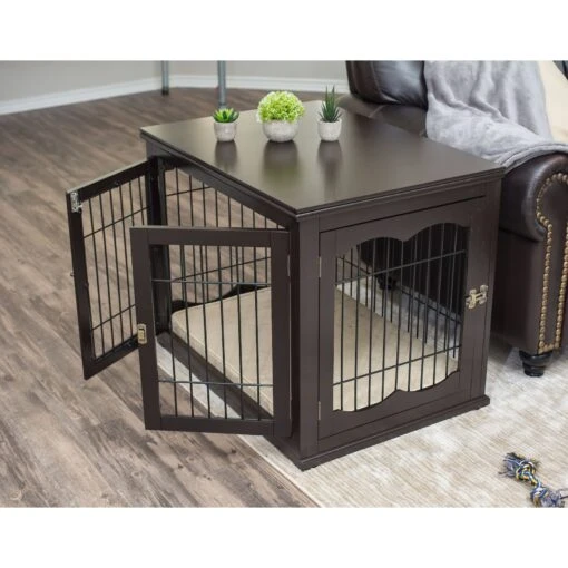 Internet's Best Double Door Furniture Style Dog Crate & End Table -Dog Supplies 233361 PT8. AC SS1800 V1588165676