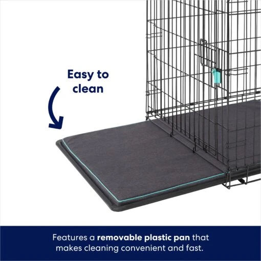 Frisco Heavy Duty Enhanced Lock Double Door Fold & Carry Wire Dog Crate & Mat Kit -Dog Supplies 233736 PT4. AC SS1800 V1671661416