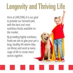 Livelong Healthy & Strong Chicken & Sweet Potato Recipe Wet Dog Food, 12.5-oz Can, Case Of 12 -Dog Supplies 235062 PT5. AC SS1800 V1589915760