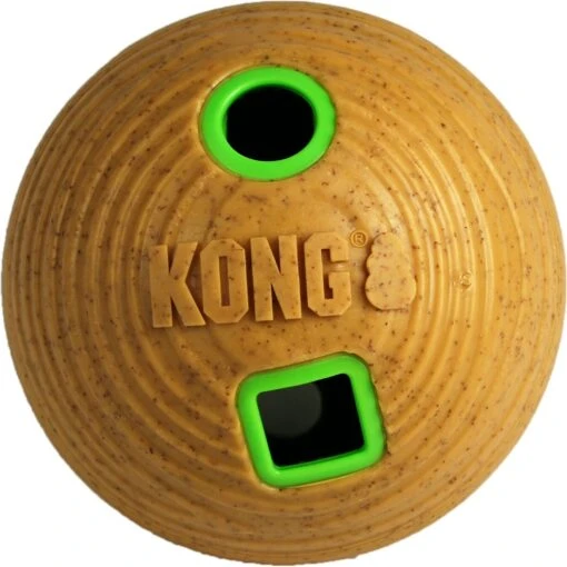 KONG Bamboo Feeder Ball Dog Toy -Dog Supplies 237869 MAIN. AC SS1800 V1631775225