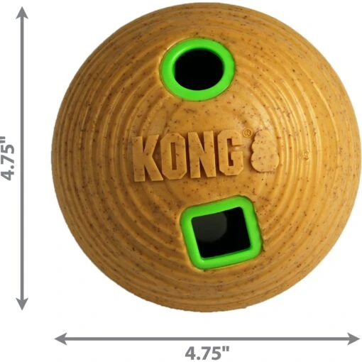 KONG Bamboo Feeder Ball Dog Toy -Dog Supplies 237869 PT1. AC SS1800 V1631772218