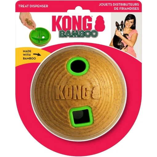 KONG Bamboo Feeder Ball Dog Toy -Dog Supplies 237869 PT3. AC SS1800 V1631780184