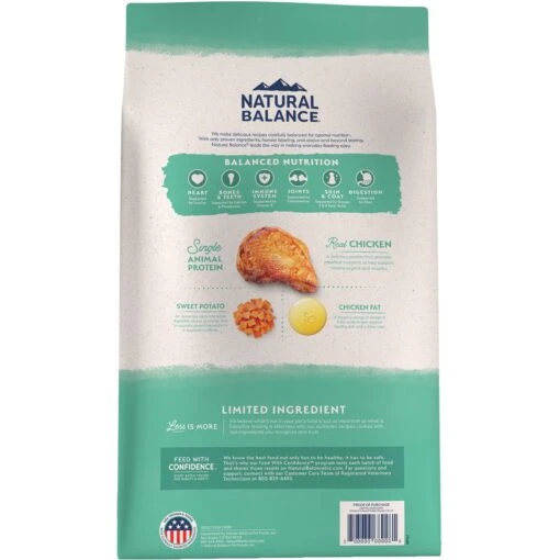 Natural Balance Limited Ingredient Grain-Free Chicken & Sweet Potato Recipe Dry Dog Food -Dog Supplies 237939 PT2. AC SS1800 V1657656382