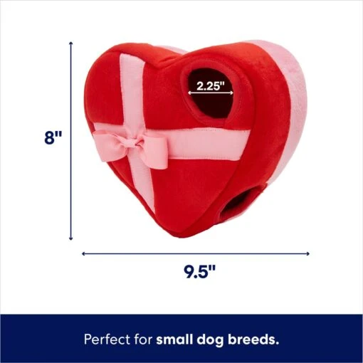 Frisco Valentine Box Of Chocolates Hide & Seek Puzzle Plush Squeaky Dog Toy -Dog Supplies 241739 PT1. AC SS1800 V1701365130