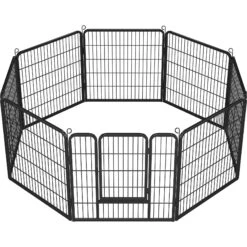 Yaheetech 8-Panel Dog Exercise Pen, Black -Dog Supplies 242638 PT2. AC SS1800 V1687374463