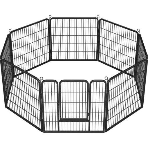 Yaheetech 8-Panel Dog Exercise Pen, Black -Dog Supplies 242638 PT2. AC SS1800 V1687374463