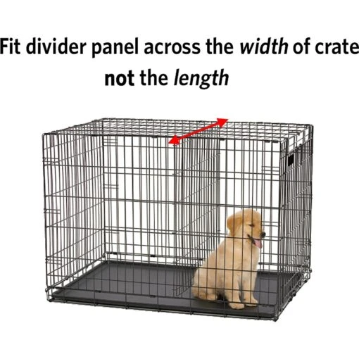 MidWest 54-in Solution Series SL54DD & 1154 Dog Crate Divider Panel, Black, Giant -Dog Supplies 244770 PT1. AC SS1800 V1608219441