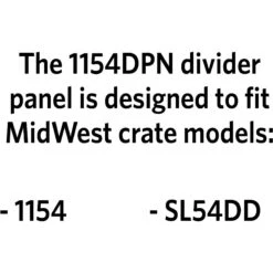 MidWest 54-in Solution Series SL54DD & 1154 Dog Crate Divider Panel, Black, Giant -Dog Supplies 244770 PT3. AC SS1800 V1608165140