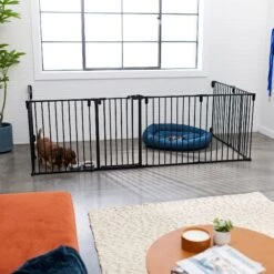 Frisco Steel 8-Panel Configurable Dog Gate & Playpen -Dog Supplies 250603 PT4. AC SS1800 V1615987643