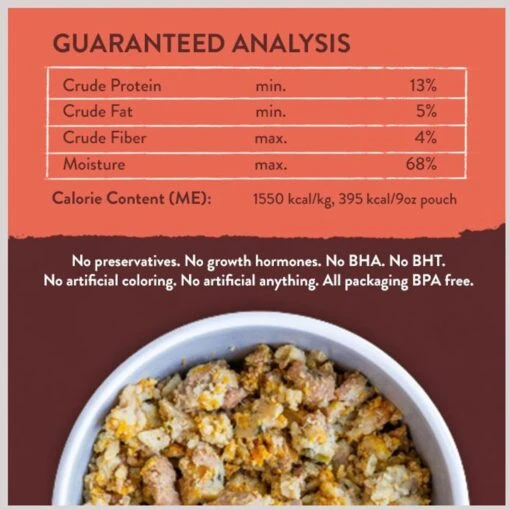 Portland Pet Food Company Tuxedo's Chicken & Yams Homestyle Wet Dog Food Topper, 9-oz Pouch, Case Of 4 -Dog Supplies 252877 PT5. AC SS1800 V1693247819