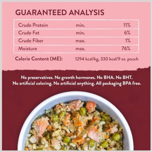 Portland Pet Food Company Wally's Salmon N' Rice Homestyle Wet Dog Food Topper, 9-oz Pouch, Case Of 4 -Dog Supplies 252881 PT5. AC SS1800 V1693247833