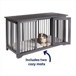 Frisco "Broadway" Dog Crate Credenza & Mat Kit -Dog Supplies 255324 PT3. AC SS1800 V1667228425