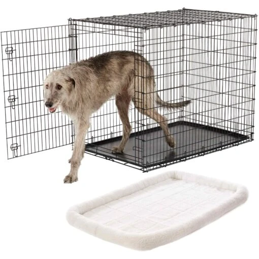 Frisco Heavy Duty Single Door Wire Dog Crate & Frisco Quilted Dog Crate Mat -Dog Supplies 255633 MAIN. AC SS1800 V1604147197