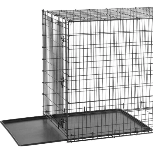 Frisco Heavy Duty Single Door Wire Dog Crate & Frisco Quilted Dog Crate Mat -Dog Supplies 255633 PT1. AC SS1800 V1604147195