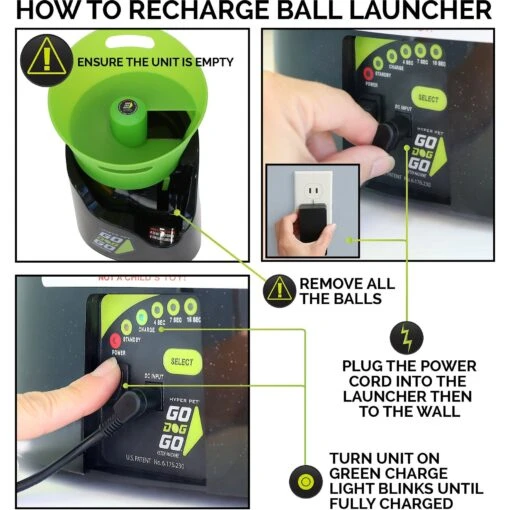 Hyper Pet GoDogGo Fetch Machine G5 Rechargeable Ball Launcher Interactive Dog Toy -Dog Supplies 258942 PT8. AC SS1800 V1622602101